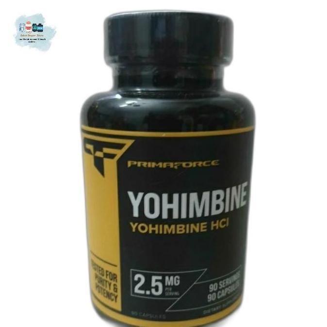 Primaforce Yohimbine HCl 2.5 mg 90 caps Yohimbe fat burner pelangsing