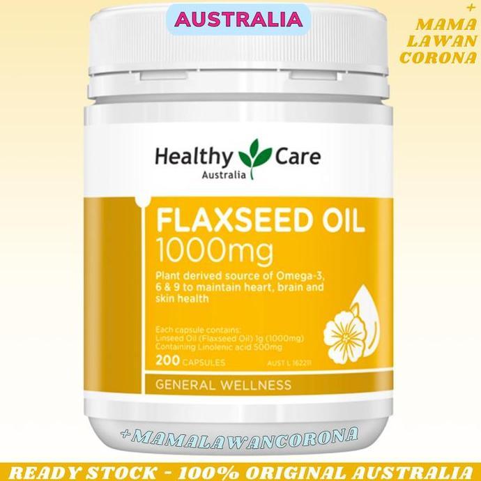 Healthy Care Super Flaxseed Oil 1000mg 200 Capsules 1000 mg Kapsul