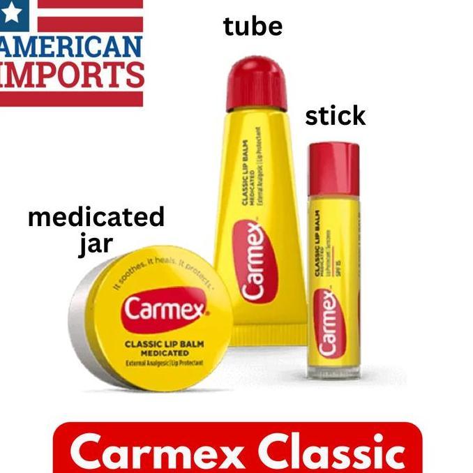 Carmex Classic Tube, Jar, Stick - Pilih Variant