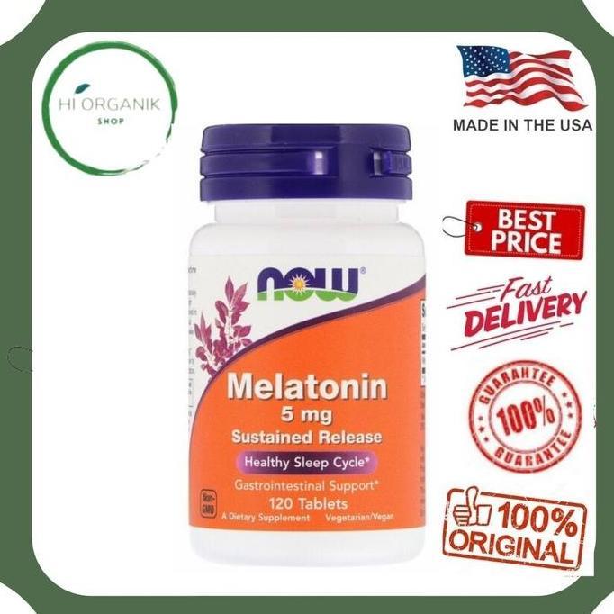Now Foods Melatonin 5 mg 120 Tablets