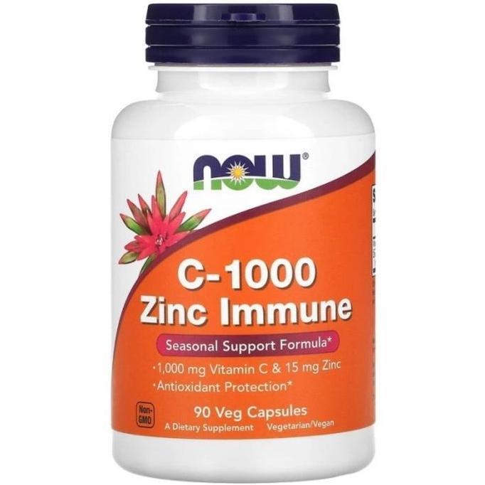 Now Foods C1000 C 1000 C-1000 Zinc Vitamin Immune daya Imunitas