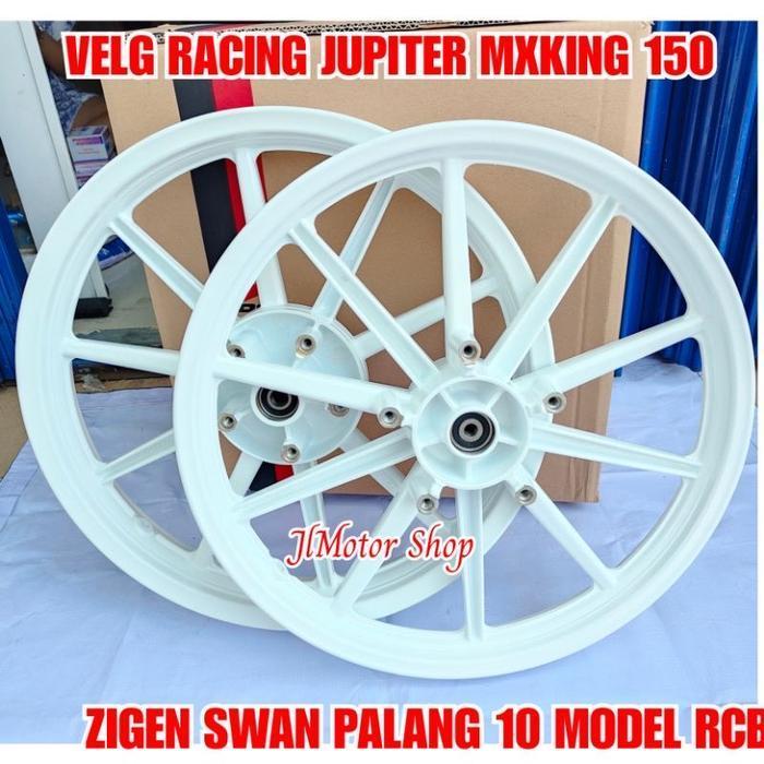PELEK VELG RACING MODEL RCB JUPITER MX KING 150 PALANG 10 VROSSI PUTIH