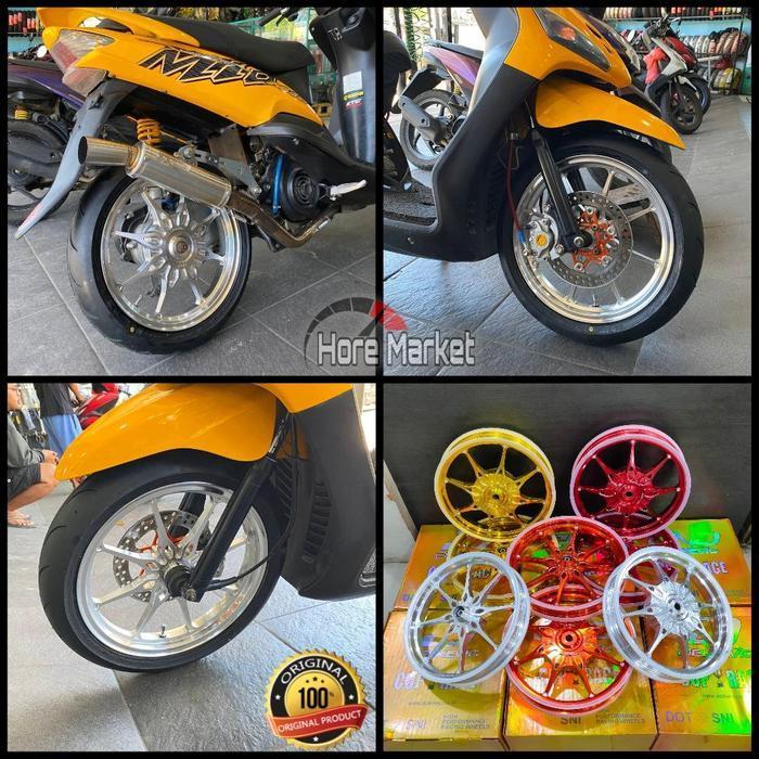 VELG DELKEVIC DND PALANG 8 MIO SPORTY SOUL / MIO M3 Z GT XEON / VARIO 125 150 / BEAT / SCOOPY / VARI