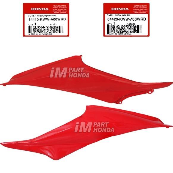 64410-Kww-A00Wrd 64420-Kww-A00Wrd Cover Body Kanan Revo 110 2009 - 2010 Merah Wrd