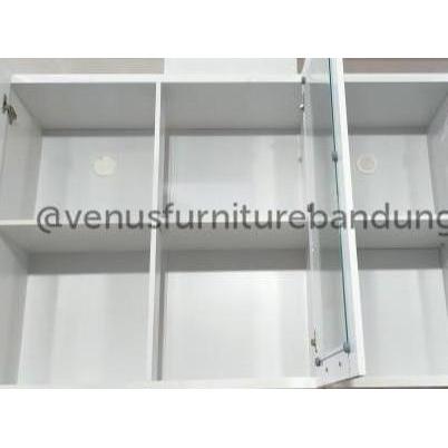 Kitchen set lemari dapur atas putih 3 pintu minimalis LUAR BANDUNG