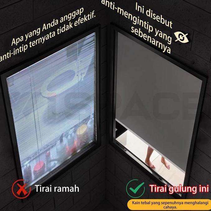 Tirai Gorden Tirai Kantor Tarik Roller Blind Tirai Jendela Aesthetic Gorden Tarik Tirai Roller Tirai