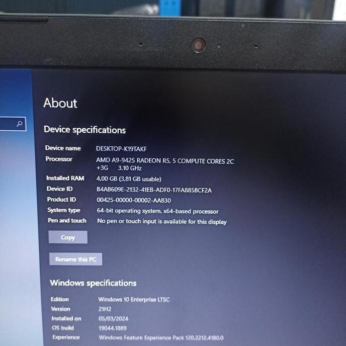 LENOVO IDEAPAD 330 AMD A9 9425 RAM 4GB HDD 1TB