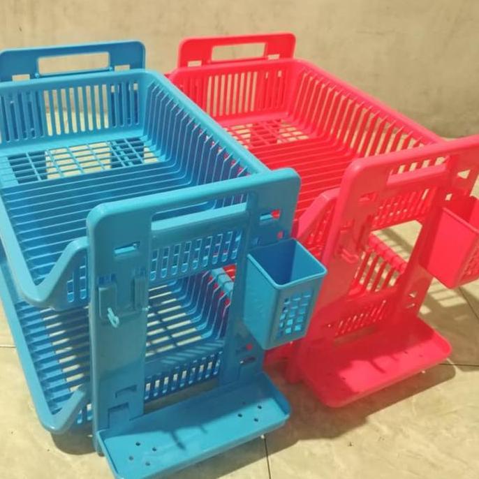 MULTI KITCHEN RAK MASPION / RAK PIRING GELAS SUSUN 2 PLASTIK