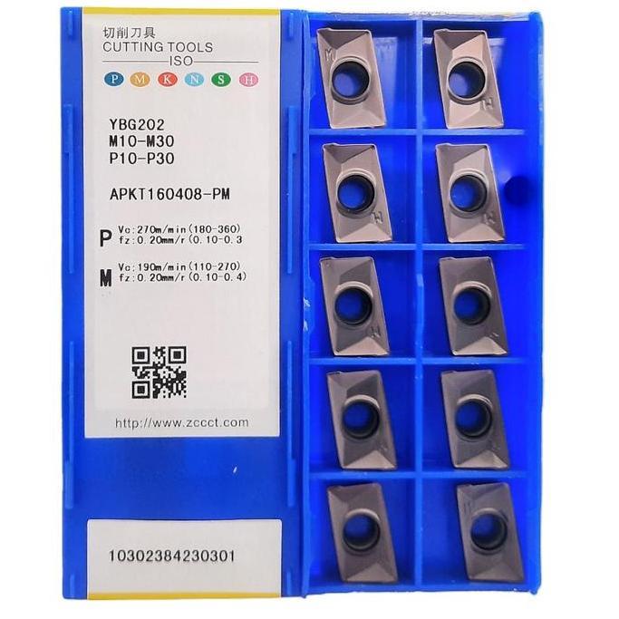 Insert Bubut APKT 1604-PM YBG202 ZCC.CT Insert APKT 1604-PM ZCC.CT