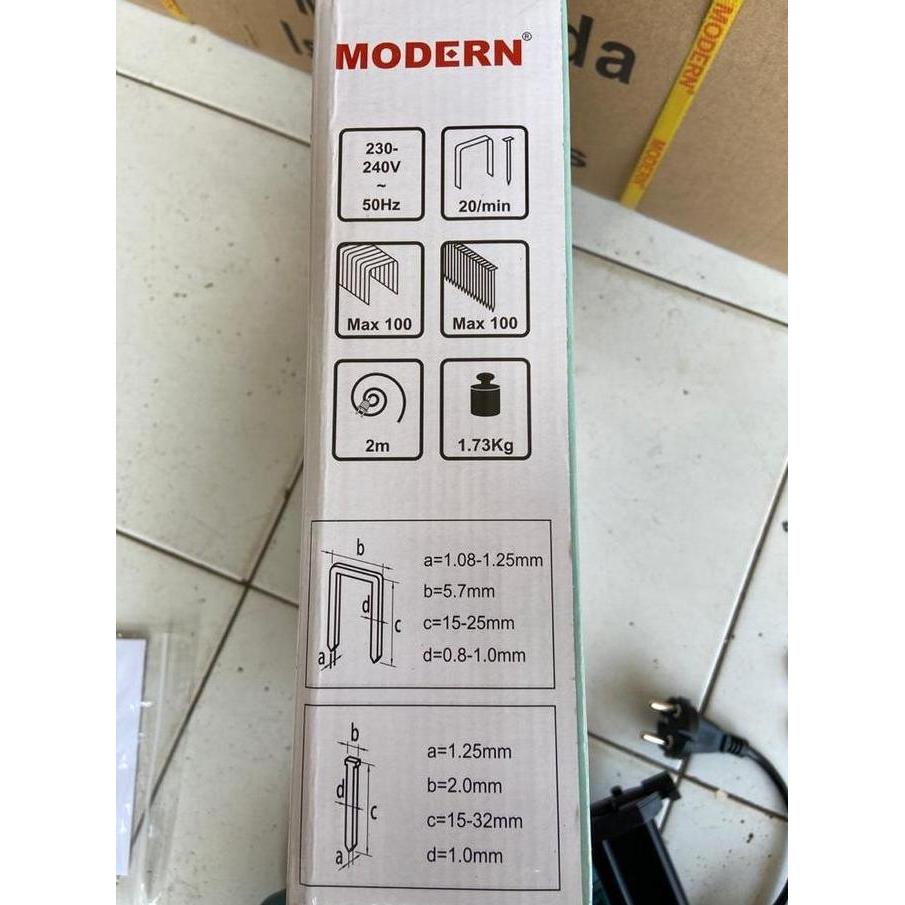 Gun Nailer Stapler MODERN M-30FU Staples Paku Tembak Mesin Electric