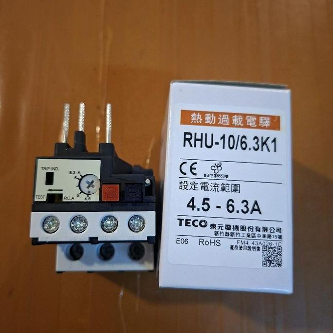 Over Load Rhu-10/6,3A Overload 4,5A-6,3A Overload Teco Terbatas