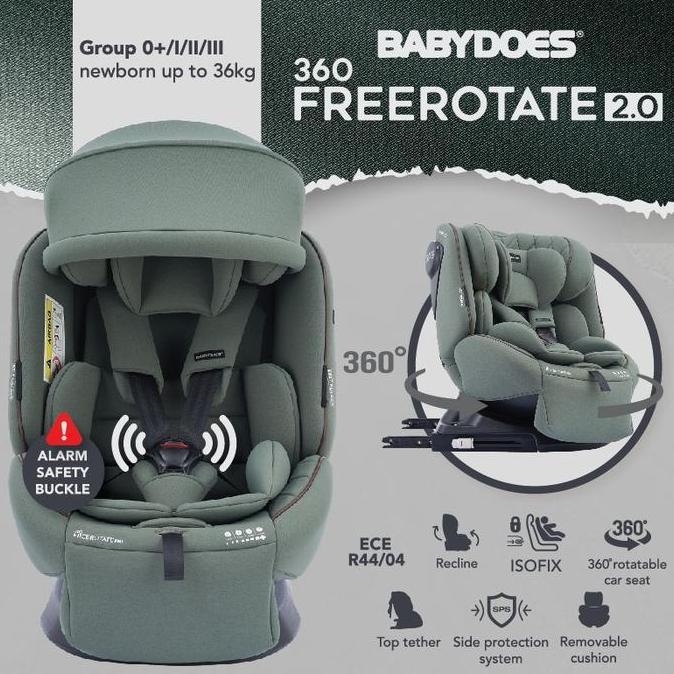 Car Seat BabyDoes CH 8749 Free Rotate 360