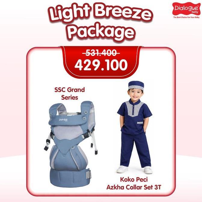 DIALOGUE BABY BUNDLING HEMAT GENDONGAN + BAJU KOKO BISA PILIH SIZE LIGHT BREEZE PACKAGE