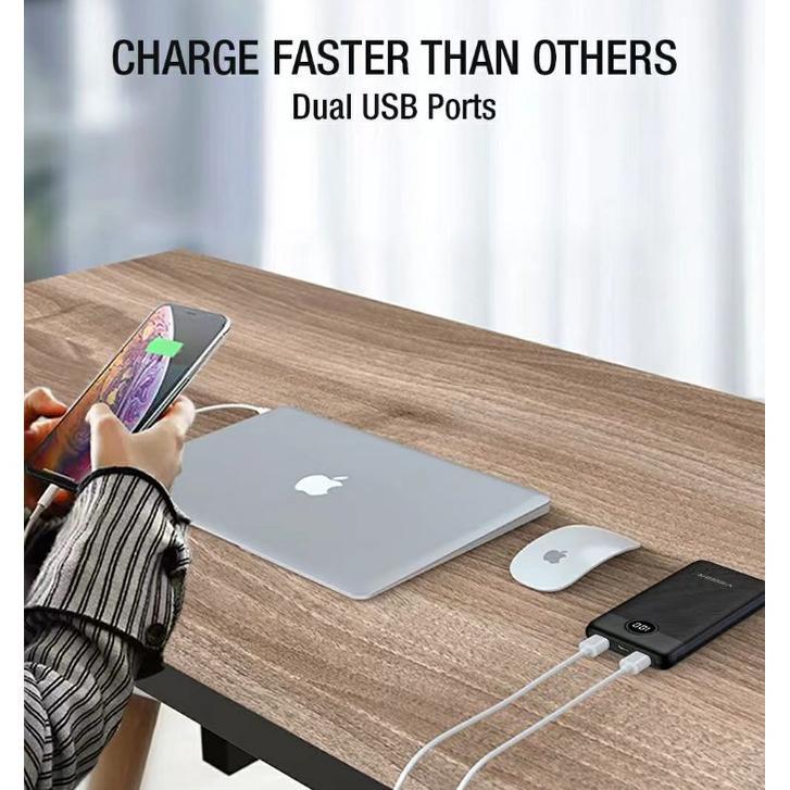 NEW Powerbank MOFIT M18 10.000mAh LCD + Fast Charge Real Capacity