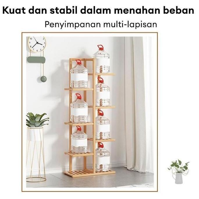 KENS-Rak Bunga Rak Bunga Sudut Ruang Tamu Rak Bunga Kayu Tanaman Rak Bunga Minimalis Standing Pot Su