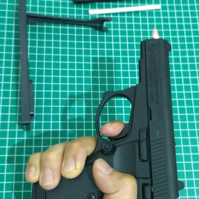 Wilwod- Korek Api Model Pistol Baretta Asli - Pencetan Empuk - Bagus - Murah