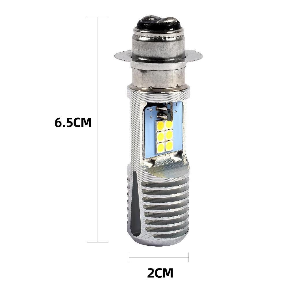 HOT PRODUCT lampu led ac dc H6 12 LED Bolam lampu depan utama motor H6 12 MATA