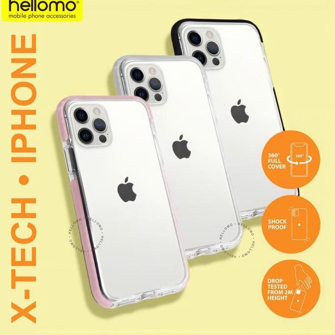 Case iPhone X-Tech Bumper Impact Pattern Casing iPhone Akrilik Premium