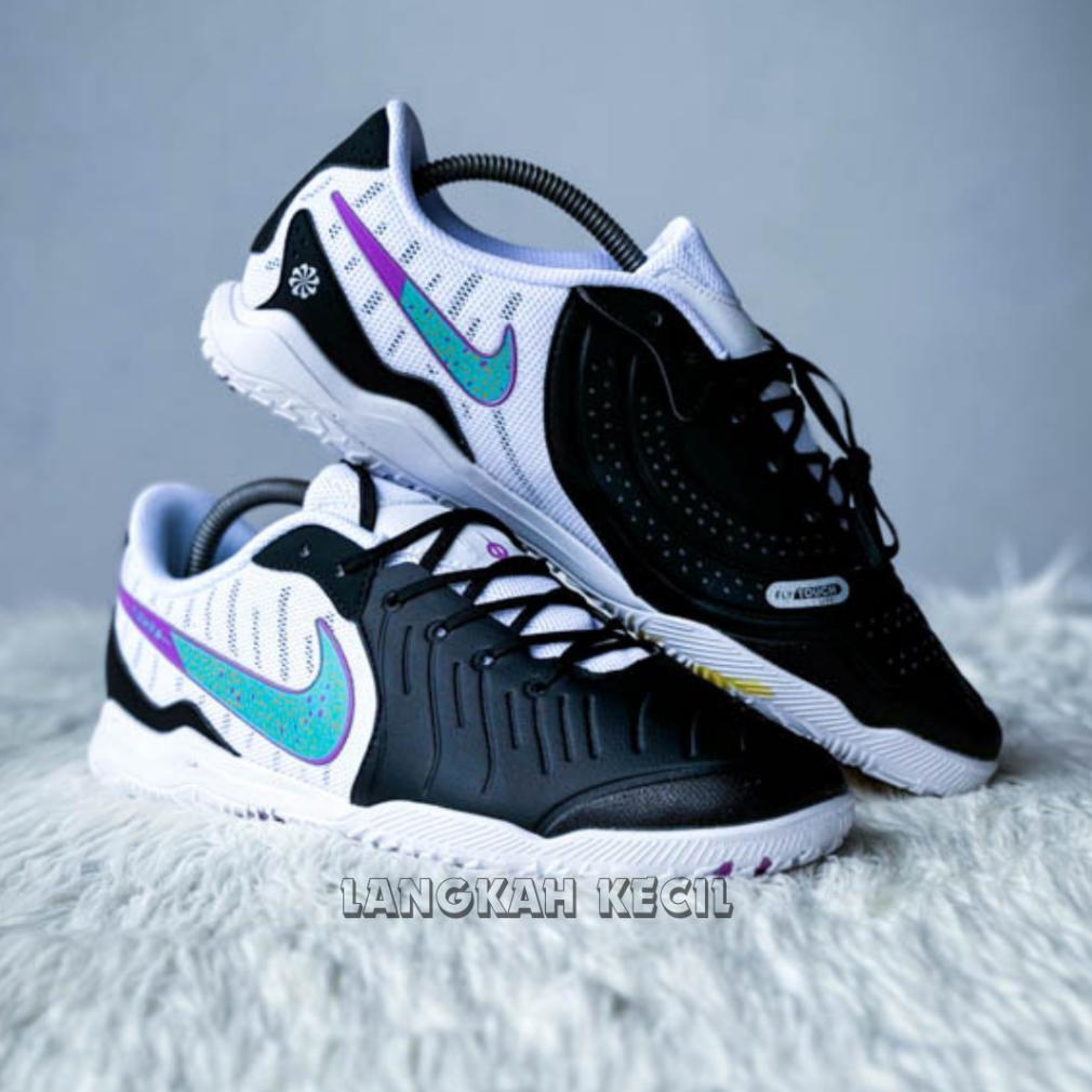 TERBARU Sepatu futsal tiempo legend 9 black white tosca ic