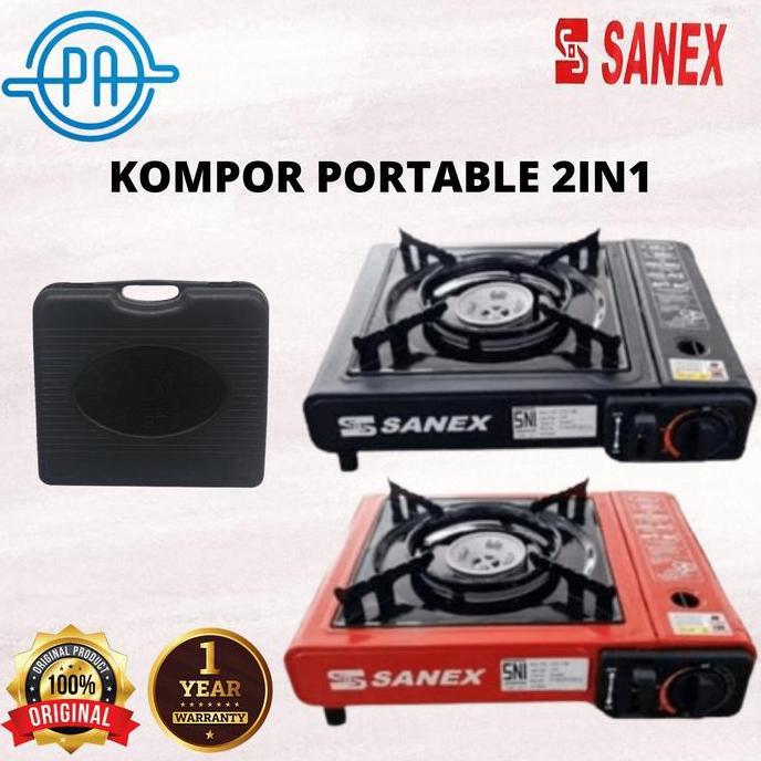 KOMPOR PORTABLE SANEX 2IN1 / KOPOR SANEX 1 TUNGKU