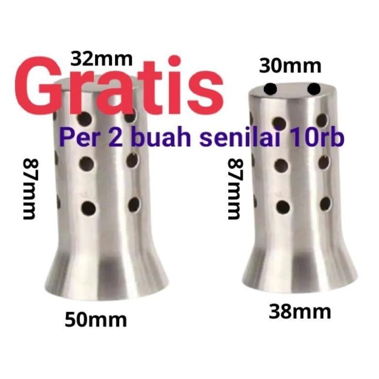 CUCI GUDANG Universal DB Killer Peredam Suara Knalpot Racing Inlet 50-51MM & 38 mm WRX R9 DBS CLD Ak