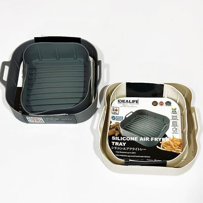 Trotonix- Idealife Wadah Air Fryer Silicon - Basket Keranjang Baskom Air Fryer Silikon
