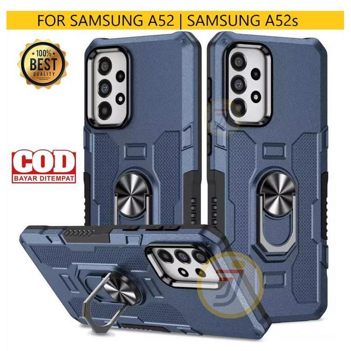 Casing Untuk Samsung A52 | Samsung A52s 5G Ring Armor Robot Case Kickstand Hybrid/Ring Holder TPU Ha