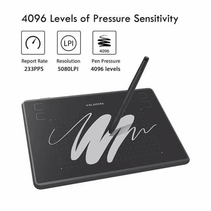 Drawing Tablet HUION H430 Inspiron Small Graphic Tablet Pen Stylus Termurah