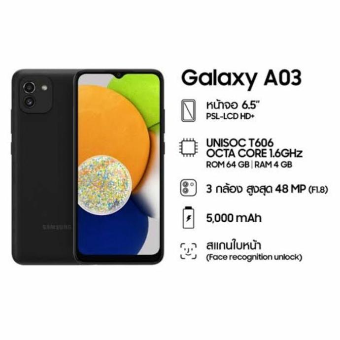 Samsung A03 4/64 Ram 4gb 64gb new garansi resmi