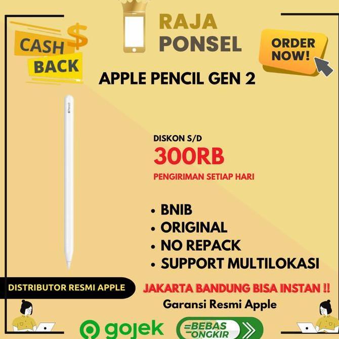 (Original) Apple Pencil 2 for iPad Pro 2018 11 / 12.9 Inch (2nd Gen)