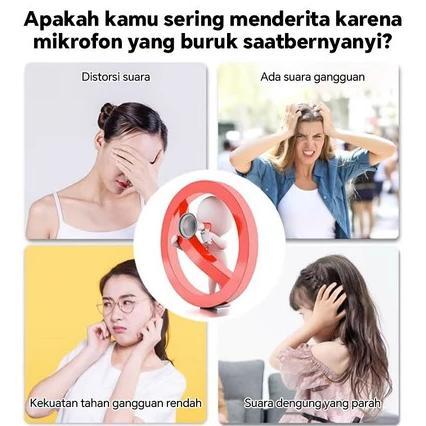 TERMURAH ReadyGold Mikrofon Mikrofon Nirkabel Vokal Suara Terbaik Dual Handheld Mikrofon Bluetooth N