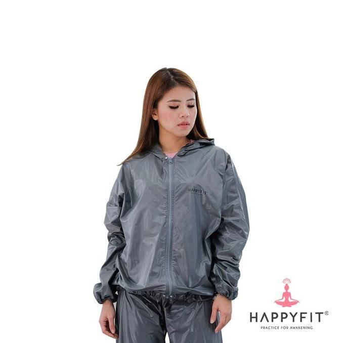 Shiftx- Happyfit - Baju Saja - Sauna Suit Top With Zipper & Hood - Baju Sauna - Tracksuit (Available