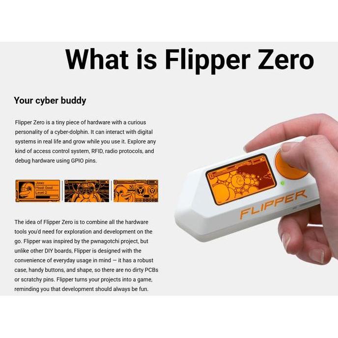 JIMBARANSHOP231 - NEW ORIGINAL FLIPPER ZERO -  PORTABLE MULTI-TOOL DEVICE FOR GEEKS