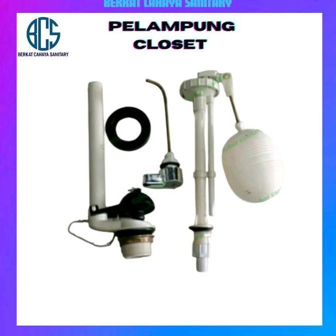 Spesial Alat Kloset Toto Engkol Samping Komplit Set/Pelampung Kloset Toto Set