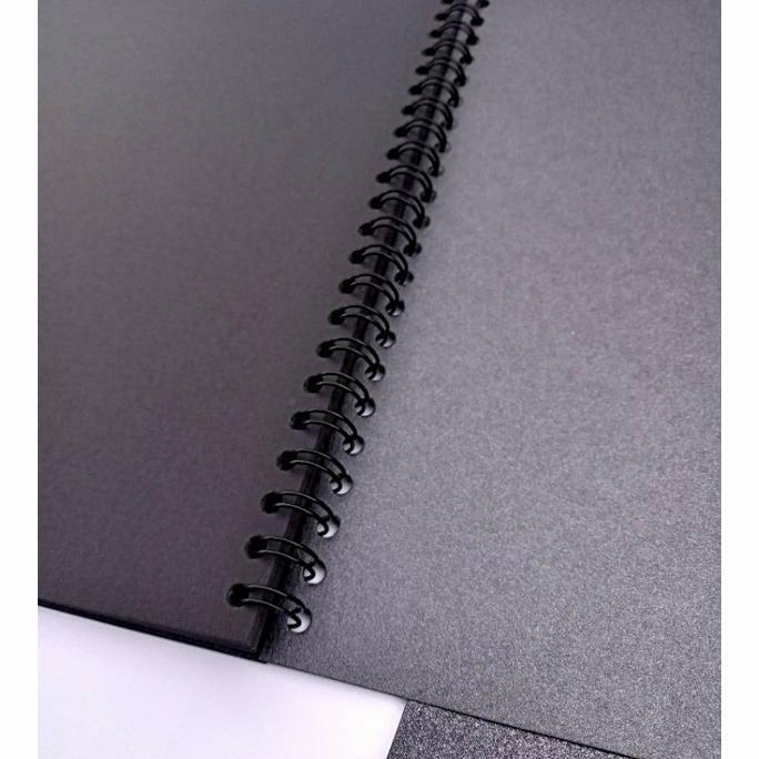 SKETCHBOOK HITAM A4 / BUKU SKETSA HITAM POLOS BLACK PAPER / SKETCHBOOK KODE 1117