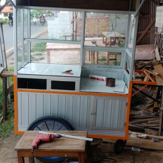 Terlaris Gerobak Serbaguna Gerobak Bakso Gerobak Alumunium Gerobak Jualan