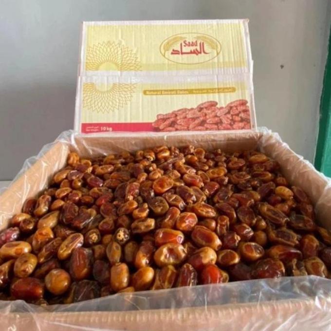 Kurma Khalas 10 Kg 1 Dus Saad - Termurah Snack Food kurma  sukari kurma  indonesia kurma  sehat