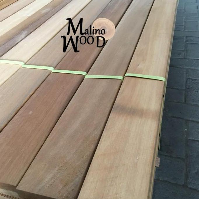 Papan kayu ulin polos tebal 3 panjang 200 cm