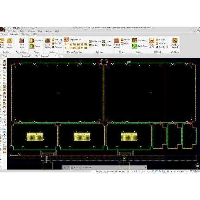 Nesting CNC Plasma Cutting Custom Mesin Laser Router Potong OP