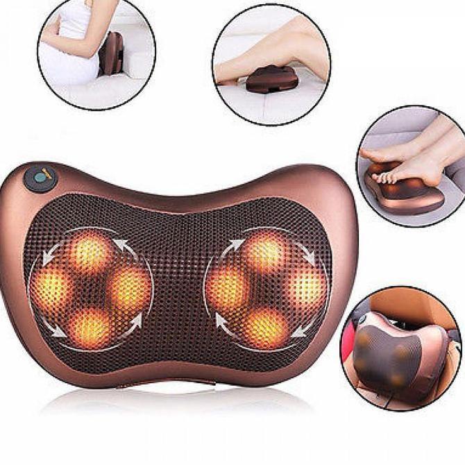Capslock- Chm-8028 Car & Home Massage Pillow Bantal Pijat Elektrik Otomatis