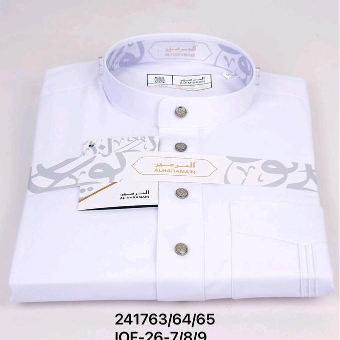 Wwwwx- Gamis /Jubah Al Haramain Woll Premium Lengan Manset 100% Original