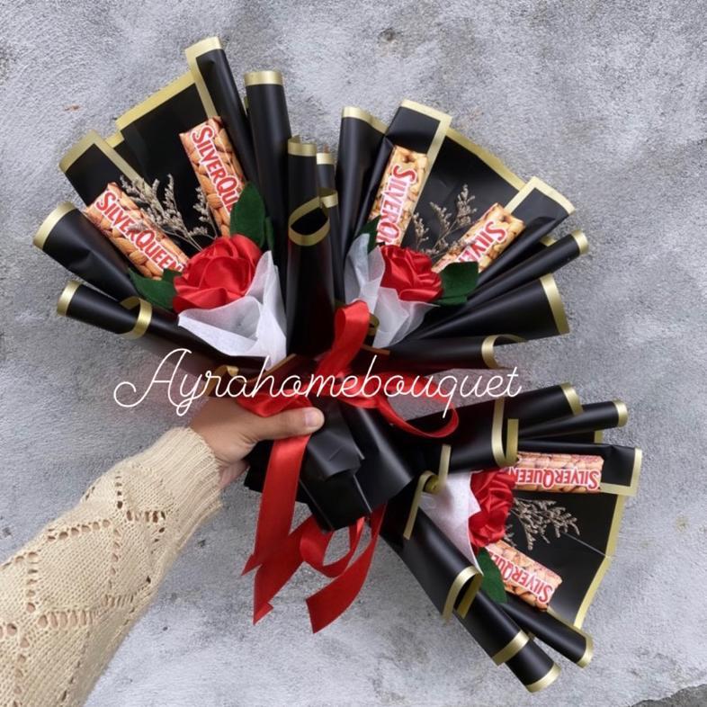[Sq] Bucket Buket Snack Coklat Silverqueen Hadiah Kado Valentine Wisuda Ulang Tahun Murah Unik