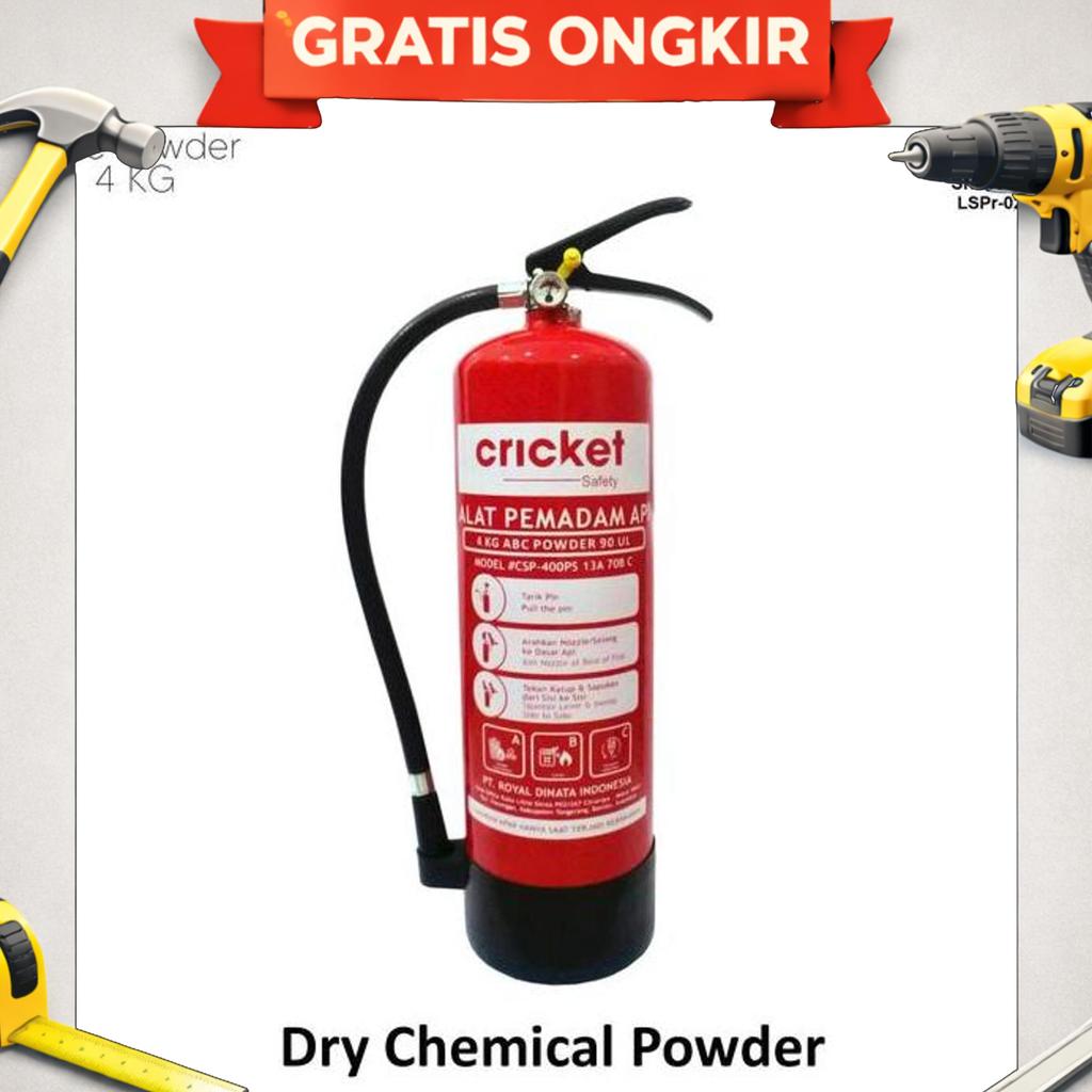 Apar Sni 4 Kg Cricket Safety / Apar Abc Powder 4 Kg Sni / Alat Pemadam Sni 4 Kg