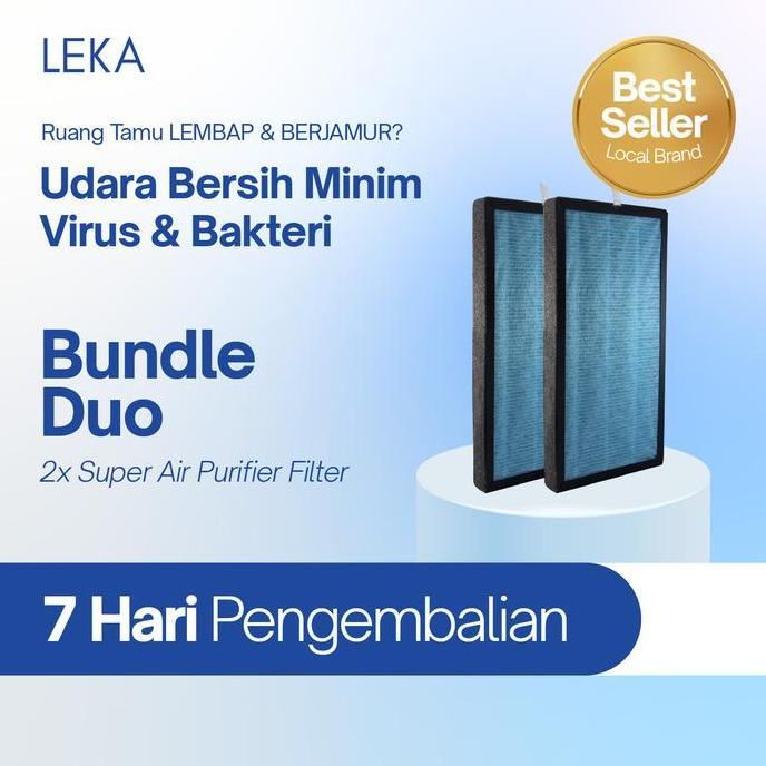 LEKA - Bundle 2 pcs Replacement Filter AP8000 Super Air Purifier