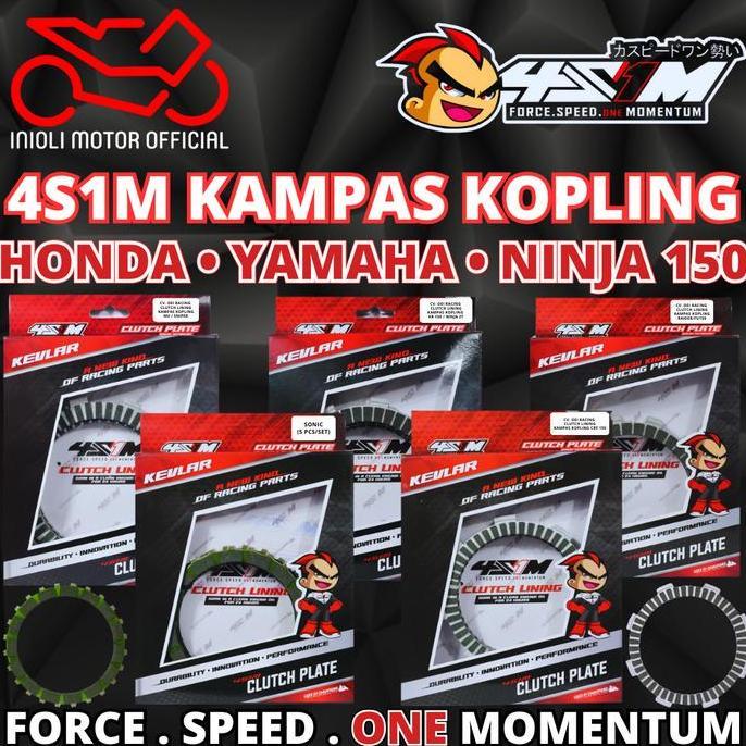 4S1M KAMPAS KOPLING 4S1M RACING SONIC 150 MX KING SATRIA 150 FU FI JUPITER MX 150 R15 V1 R15 V2 XABR