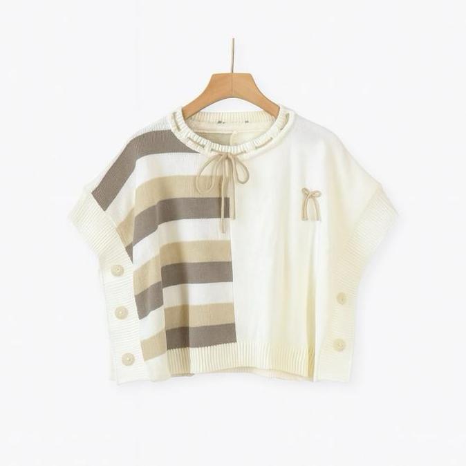 DE57 - Virny Vest Rajut Wanita Korean Style | Outer Rompi Rajut Kekinian LD 115-120 | Atasan Knit Ce