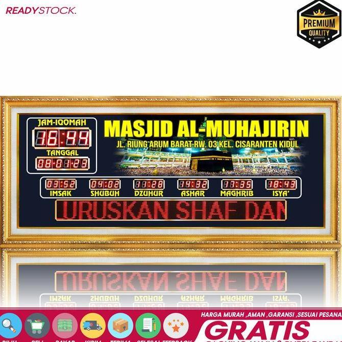 jam masjid digital jadwal adzan