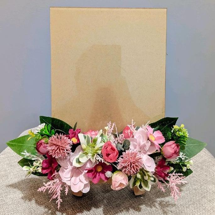 STANDING BUNGA MINI WOODEN AKRILIK/STANDING MINI UCAPAN PEMBUKAAN TOKO