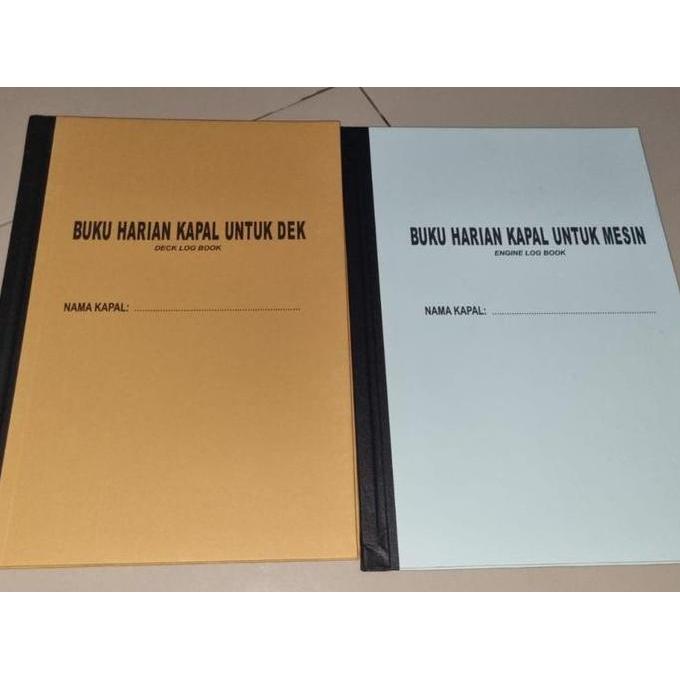 New | Buku Jurnal Harian Kapal Dek Dan Mesin / Deck And Engine Log Book - Ttd Syahbandar