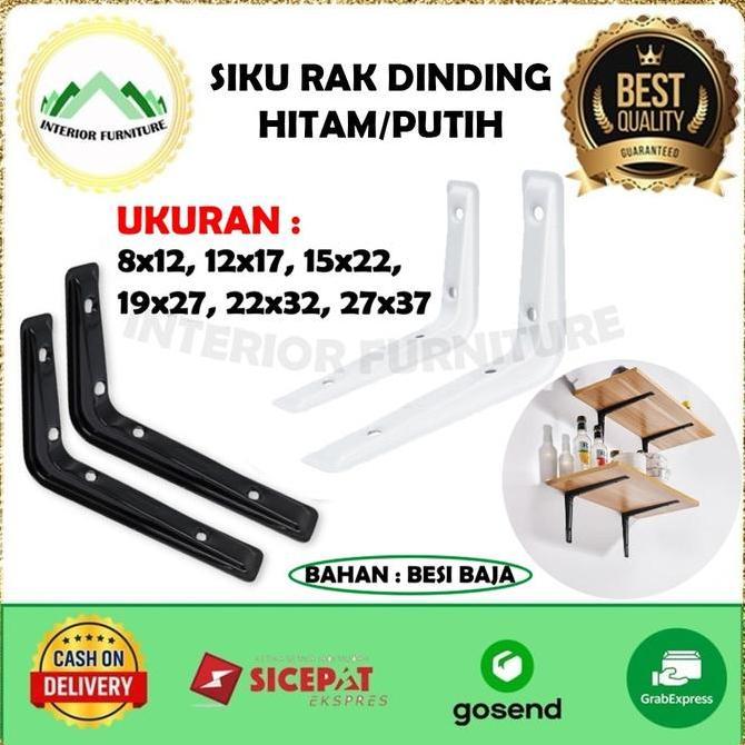 Siku Rak Dinding Besi L Rak Penyangga Bracket Ambalan Siku Breket KUAT
